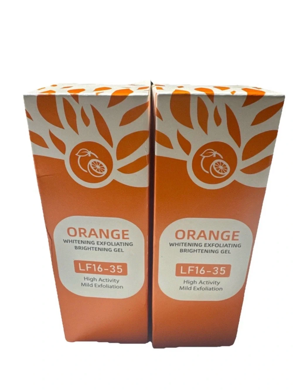 Orange Enzymes Exfoliating Brightening Gel Facial Scrub 50g 1.7 FL OZ 2 pack